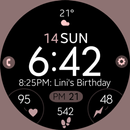 Battery 8 rose gold watch face APK