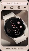 برنامه‌نما Battery 3 rose gold watch face عکس از صفحه