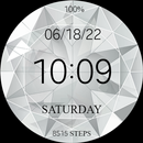 Big Diamond Digital Watchface APK