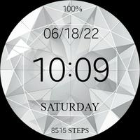 Big Diamond Digital Watchface Screenshot 3