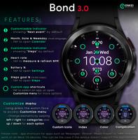 Bond 3.0 - digital watch face capture d'écran 3