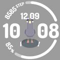 Curious Pigeon Watch face