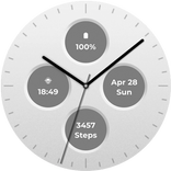 Minimal White Watch Face