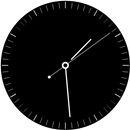 Cadran de montre noir uni APK