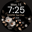 Bronze Flowers watch face APK