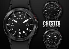 Chester Dark watch face poster