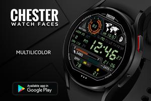 Poster Chester LCD watch face