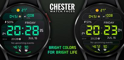 Chester Digilight watch face poster
