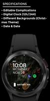 Christmas Night - Watch Face تصوير الشاشة 3