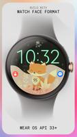 Cute Fox digital watch face ảnh chụp màn hình 3