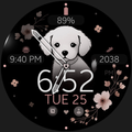 Cute Puppy hybrid watch face