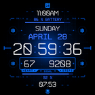 Cyber Agent digital watch face icon