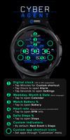Cyber Agent digital watch face screenshot 3
