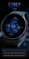 Cyber Agent digital watch face poster