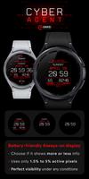 Cyber Agent digital watch face screenshot 2