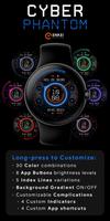 Cyber Phantom - watch face ảnh chụp màn hình 1