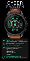 Cyber Phantom - watch face ảnh chụp màn hình 3