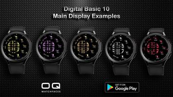 Digital Basic 10 Wear OS 4+ اسکرین شاٹ 1