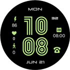 Digital Basic 1 12/24H Wear OS icon