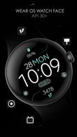 Digital Black v4 watch face ảnh chụp màn hình 1