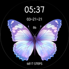 Purple/Blue Butterfly Watch icon