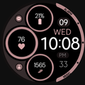 Digital Rose Gold 6 watch face