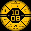 DM032 Sleek Tech Watch Face APK