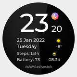 Minimal watch face for WearOs