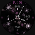 ”Elegant Snowflakes watch face