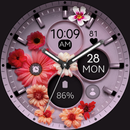 Flowers purple watch face APK