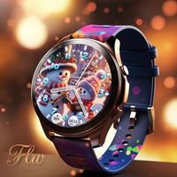 FLW124 Musical Art Snowman پوسٹر