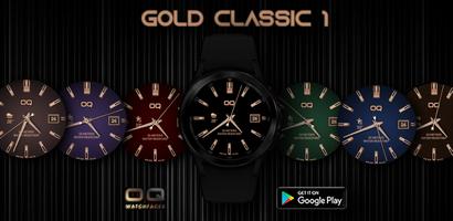 Gold Classic 1 Wear OS syot layar 3