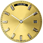 Luxury Golden Watch Face icône