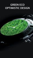 Green Leaves Watch Face Affiche