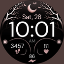 Halloween Rose Gold watch face APK