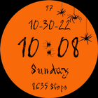Happy Halloween Spiders Orange icon