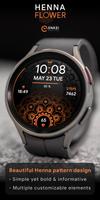 Henna Flower - watch face poster
