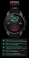 Henna Flower - watch face screenshot 3