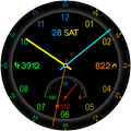 Analog HUASI URX110 Watch face