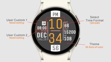 IWF DL3 watchface captura de pantalla 1