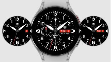 IWF Pilot Pro Flat watch face captura de pantalla 2
