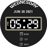 Digital Watch Face Key 002