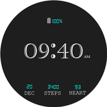 Digital Watch Face Key 005
