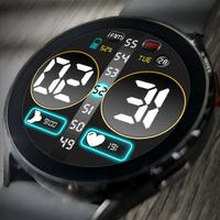 Poster Digital Watch Face Key 011