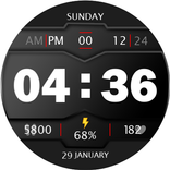 Digital Watch Face Key 017