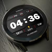 Digital Watch Face Key 017 Ekran Görüntüsü 1