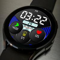 Key018 Digital Watch Face ảnh chụp màn hình 2