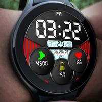 Key018 Digital Watch Face ảnh chụp màn hình 3
