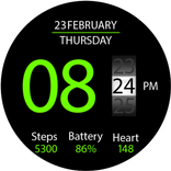 Key020 Digital Watch Face