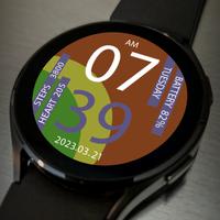 3 Schermata Key038 Digital Watch Face
